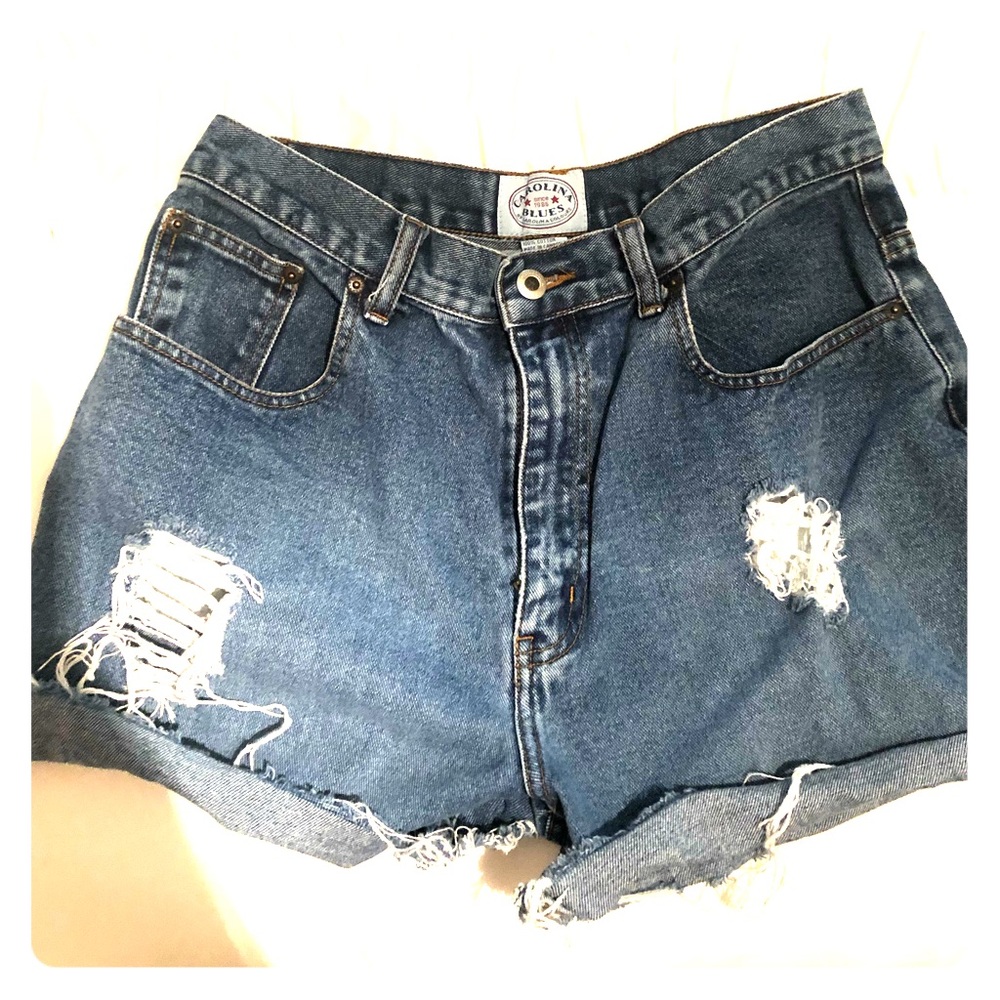 Carolina Blues Cutoff Shorts